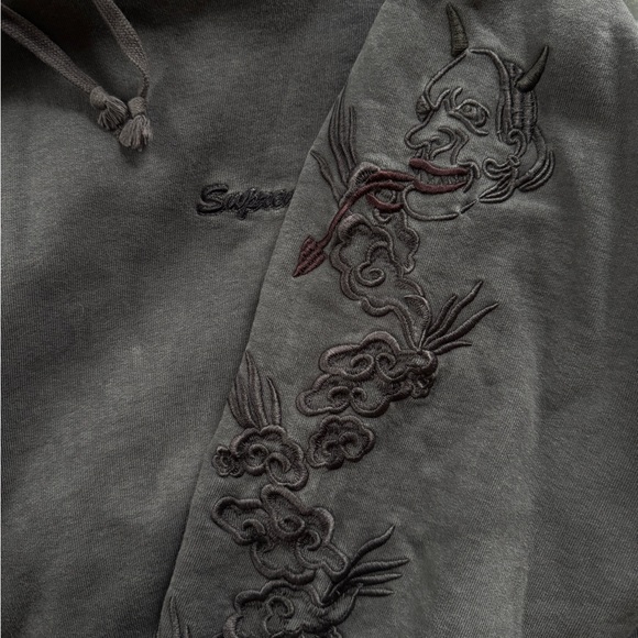 DS Supreme Dragon Overdyed Hooded Sweatshirt - Picture 5 of 10